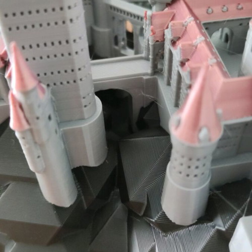 Hogwarts Castle like new, 3D printed miniature