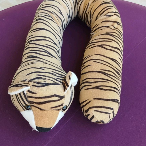 Plush door draft stopper like new, 82 cm length