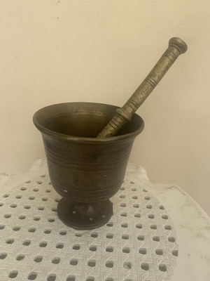 Brass mortar used from 1958