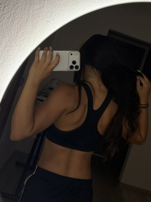 Nike black sports bra, size S