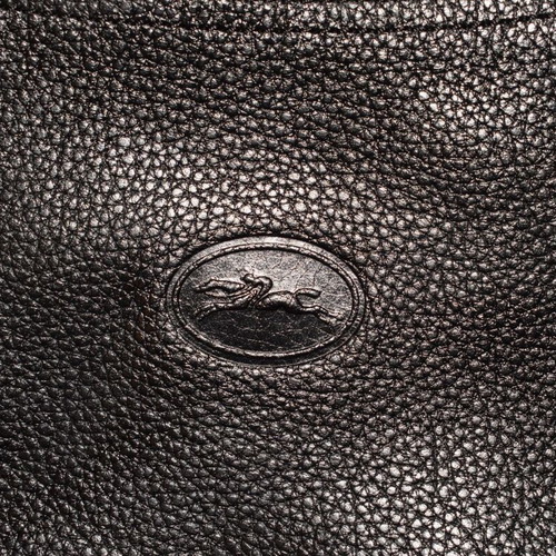 Longchamp leather black crossbody bag like new