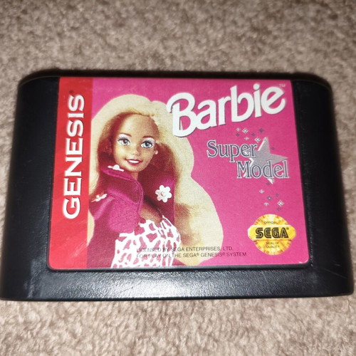 Barbie Super Model Sega Genesis game used