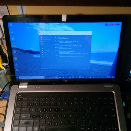 HP G62 laptop used, 15" screen, Intel Core i3, 8GB RAM, 256GB HDD, Linux