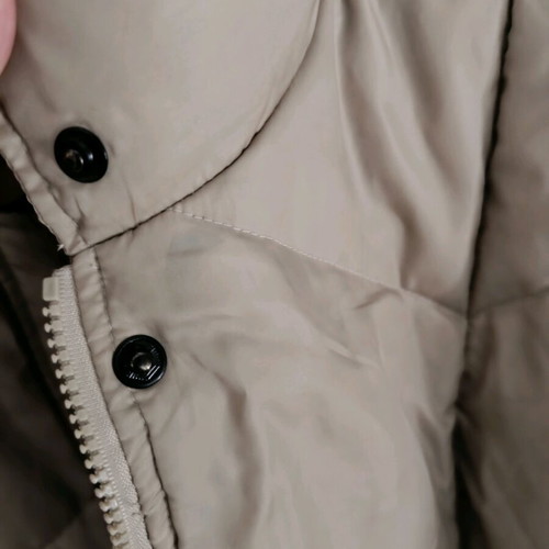 Quilted women's jacket used, beige, size M