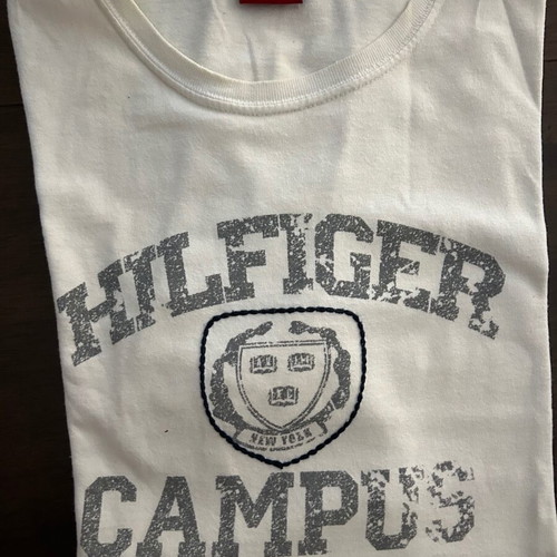 Tommy Hilfiger L/G men's shirt ecru color made in Canada like new