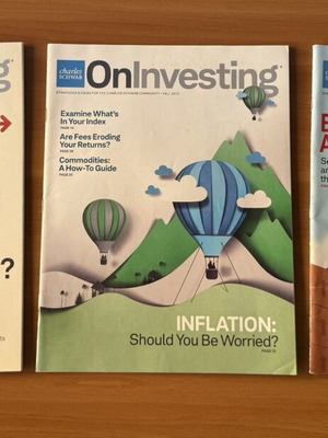Charles Schwab On Investing magazine set, 3 issues 2013–2014