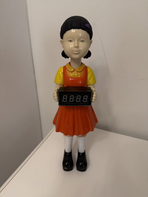 Squid Game Doll with Digital Clock 25cm used collectible figure
