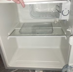 Small refrigerator with freezer used