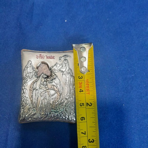 Small Prophet Elias icon new made of precious metals