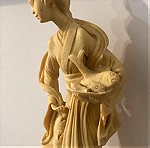  άγαλμα από ριτινι vintage με σφραγίδα  υψος 48εκ