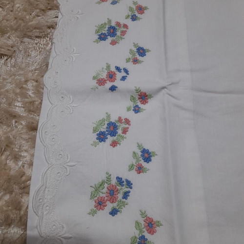 Cotton pillowcases set handmade like new, 2 pieces
