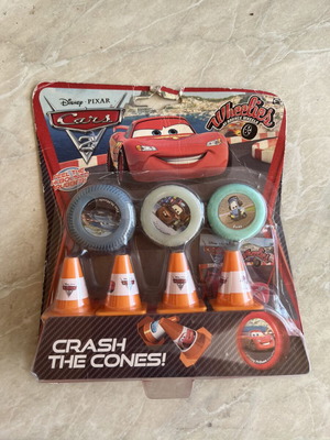 Disney Pixar Cars 2 Wheelies Crash the Cones! vintage set