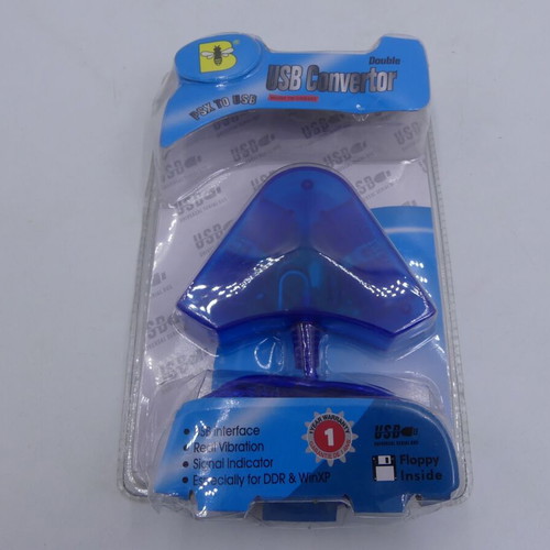 Double USB Converter PSX to USB TB-USB201 new with real vibration for DDR & WinXP
