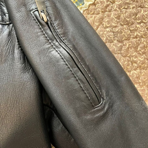 Prince Oliver leather men's jacket like new, size 50, black