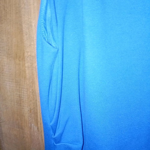 Blue royal draped sleeveless short dress Mango used, size XL