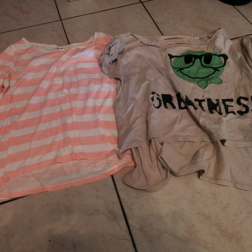 Set of 2 women's blouses used, multicolored