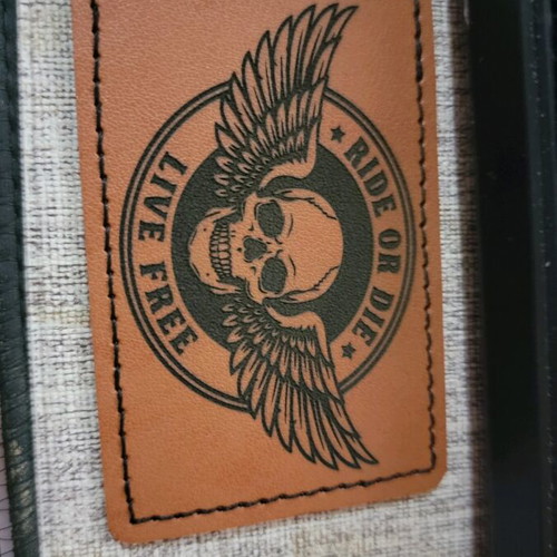 Leather patch skull Ride or Die new