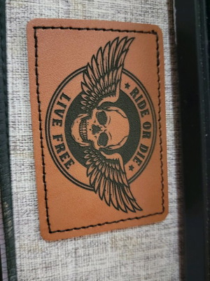 Leather patch skull Ride or Die new