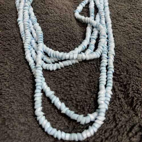 Vintage women's necklace boho style with natural amazonite, used