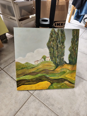 Original Painting on Canvas 40x40 cm New