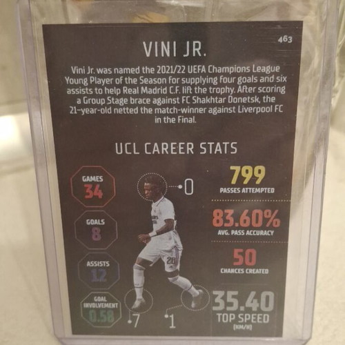 Vini Jr Topps Black Edge Edition card