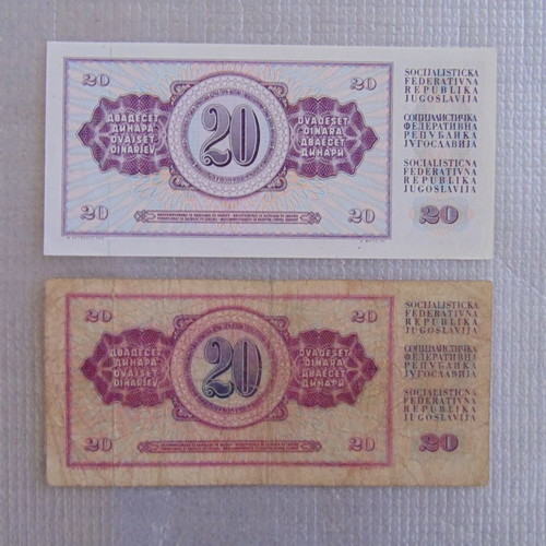 Collectible banknotes used, pack of 10 from various countries