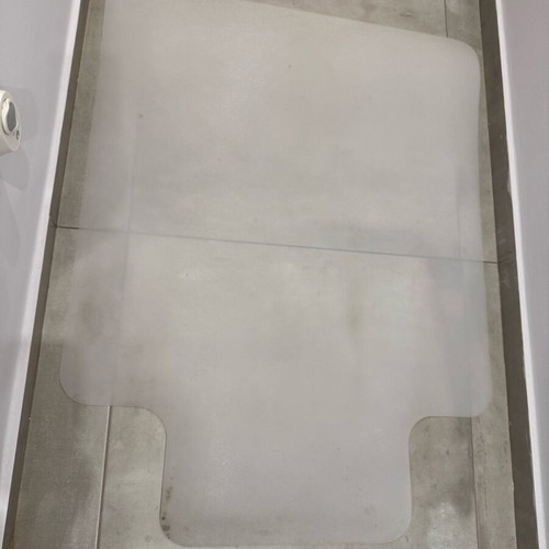 Transparent plastic floor protector 90x120cm like new