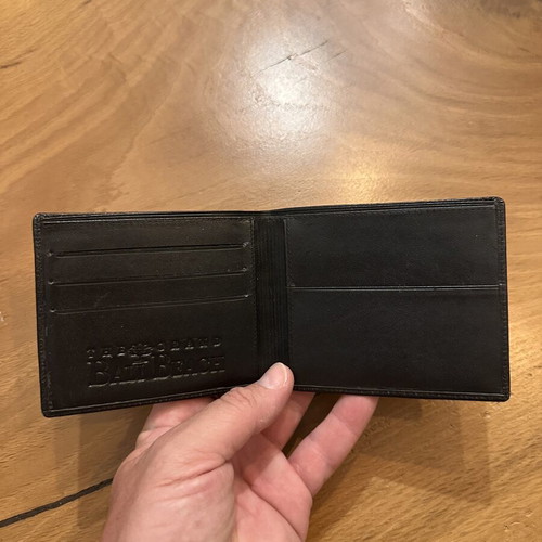 Leather Card and Bill Wallet pocket size 10cmx10cm, like new