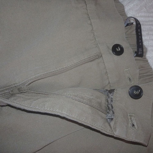 Zara casual pants size S like new, beige-olive
