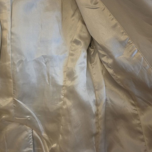 S.Oliver leather jacket large used, white