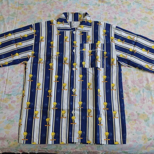 Warner Bros. Vintage 2001 Looney Tunes Cotton Shirt Pajama Brand New