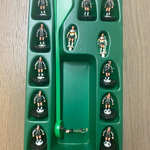 Subuteo collectible black and white team set like new
