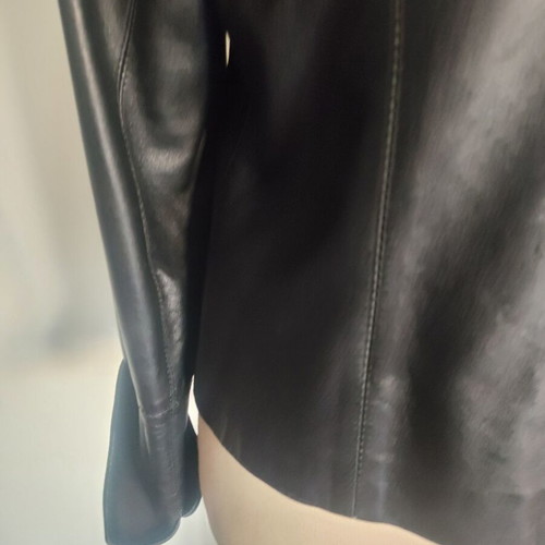 Giorgio Valentino Leather Women's Jacket Black like New S/M