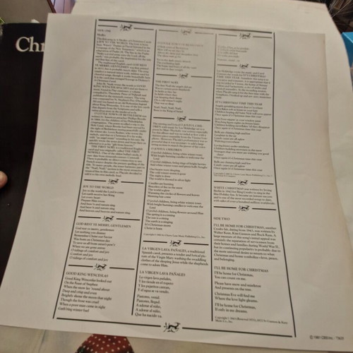 Christmas with Placido Domingo LP used, Vienna Symphony Orchestra