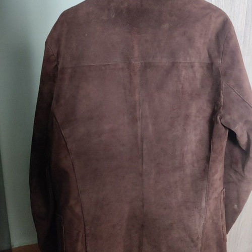 Vintage suede coat genuine leather, like new condition