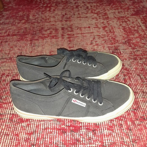 Superga canvas shoes used, size 42, blue