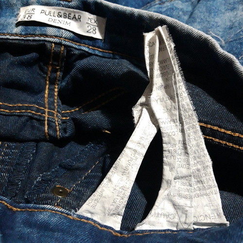 Pull & Bear Women's Blue Faded Leggings Medium like new