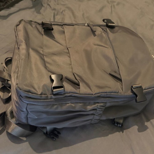 Compression backpack unused, gray shoulder bag