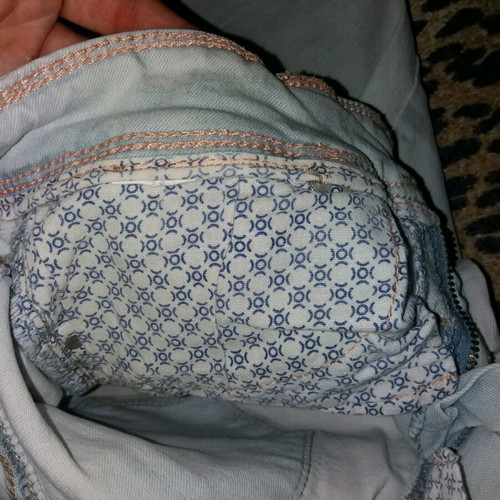 Bershka Jeans like new, light blue, cotton with 5% elastane, size S