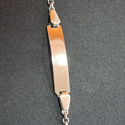 White gold baptism bracelet 14 carat new
