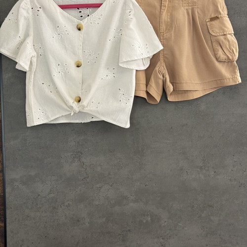 Girls' summer clothing set used, ages 6-8, multicolored, brands included