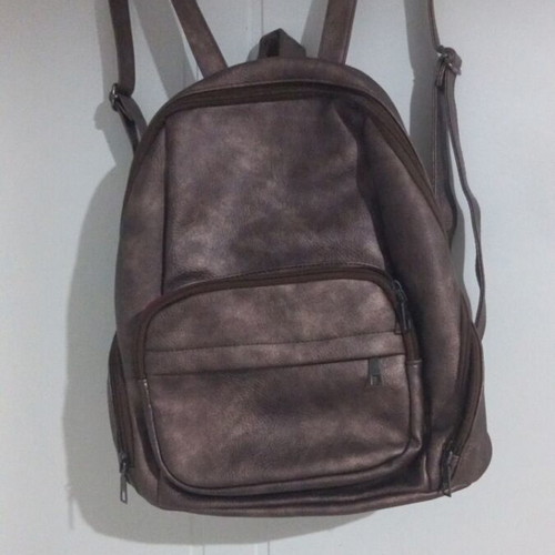 Backpack shoulder bag used, gold