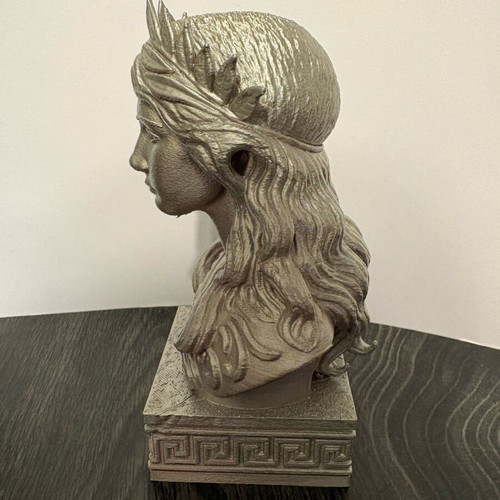 Silver bust statue 15cm new, mythological aesthetic