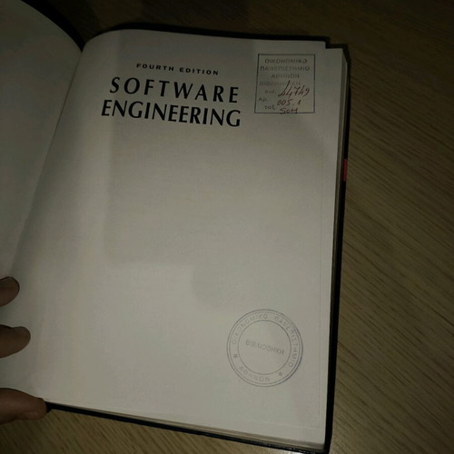 Software Engineering Ian Sommerville used, hardcover edition
