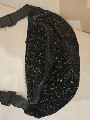Waist bag new with black sequins 35cm x 12.5cm
