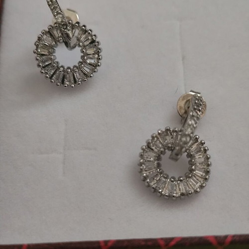 Fashion earrings used, costume jewelry without box