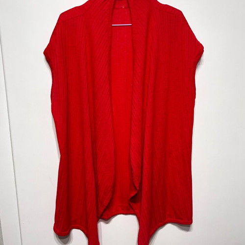 Women's Sleeveless Cardigan Watermelon like new, red, one size