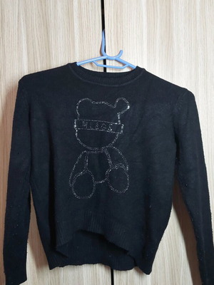 Children's sweater used for 10 years old, black, size 140 cm