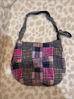 Vintage bag shoulder multicolor purple used