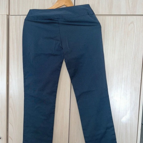Blue pants with thin stripe S/M like new, gabardine fabric